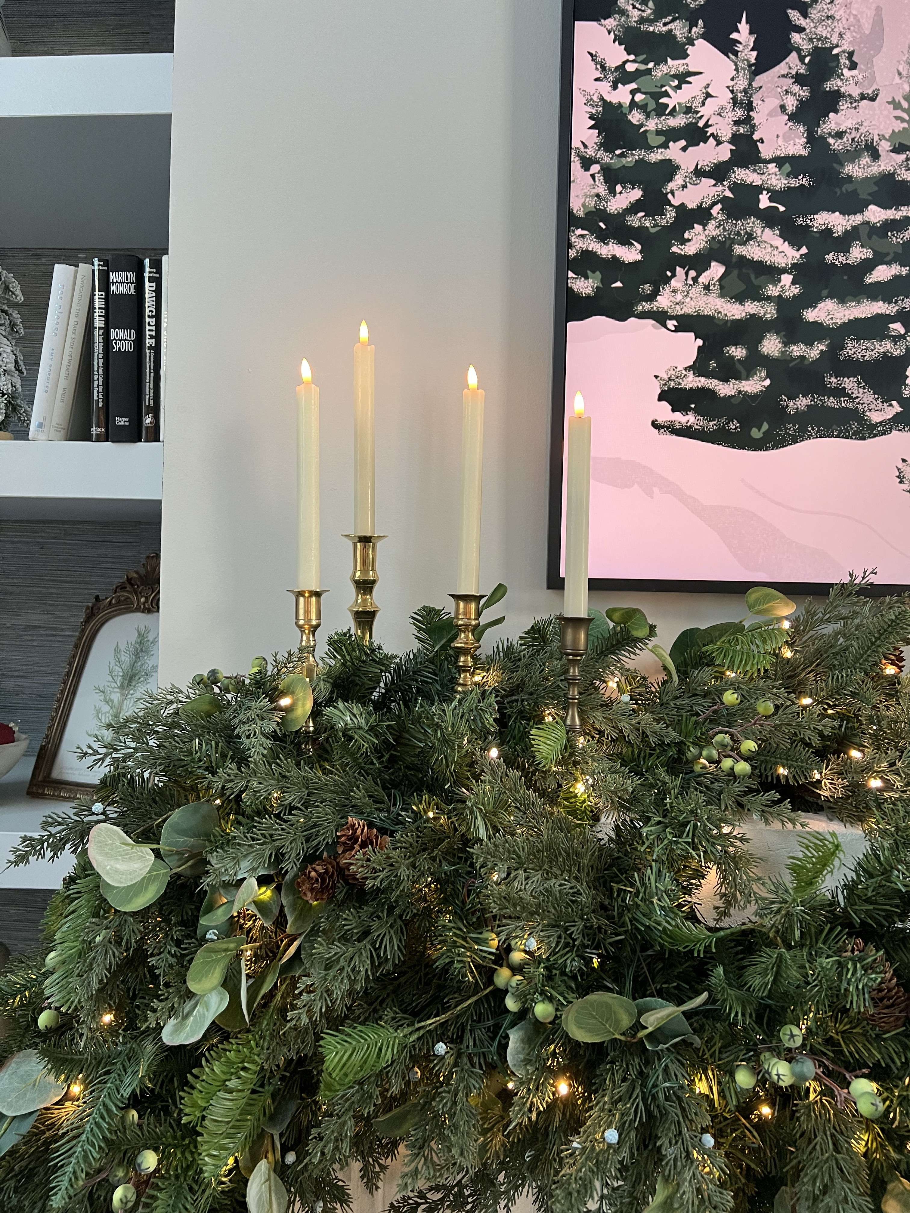 Holiday mantle garland from last year!✨🎄🎅🏼

holiday garland, mantle decor, holiday decor, stockings, candle, lantern, holiday garland, front gate, metal tree, Caleigh Hardy 

#LTKHome #LTKSeasonal #LTKHoliday