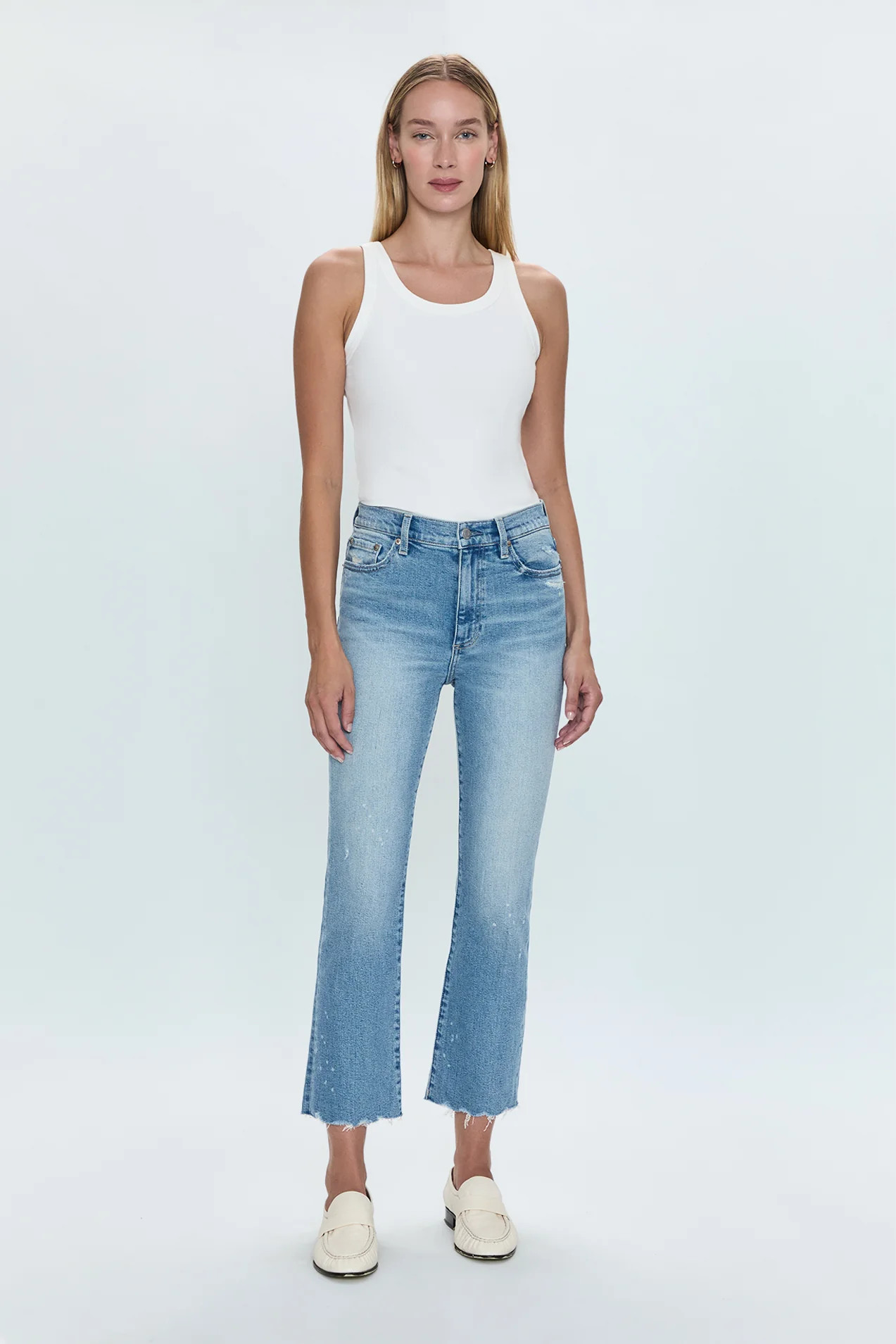 Lennon High Rise Crop Boot- Dynamic Vintage | Pistola Denim