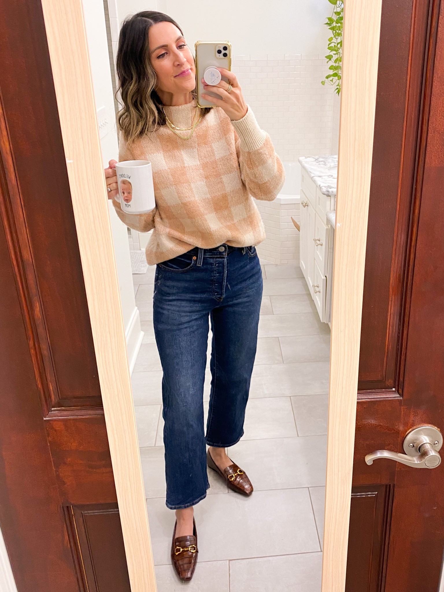 Mango sweater. Wearing XS. Levi’s run TTS. Loafers run TTS  

#LTKunder100 #LTKshoecrush