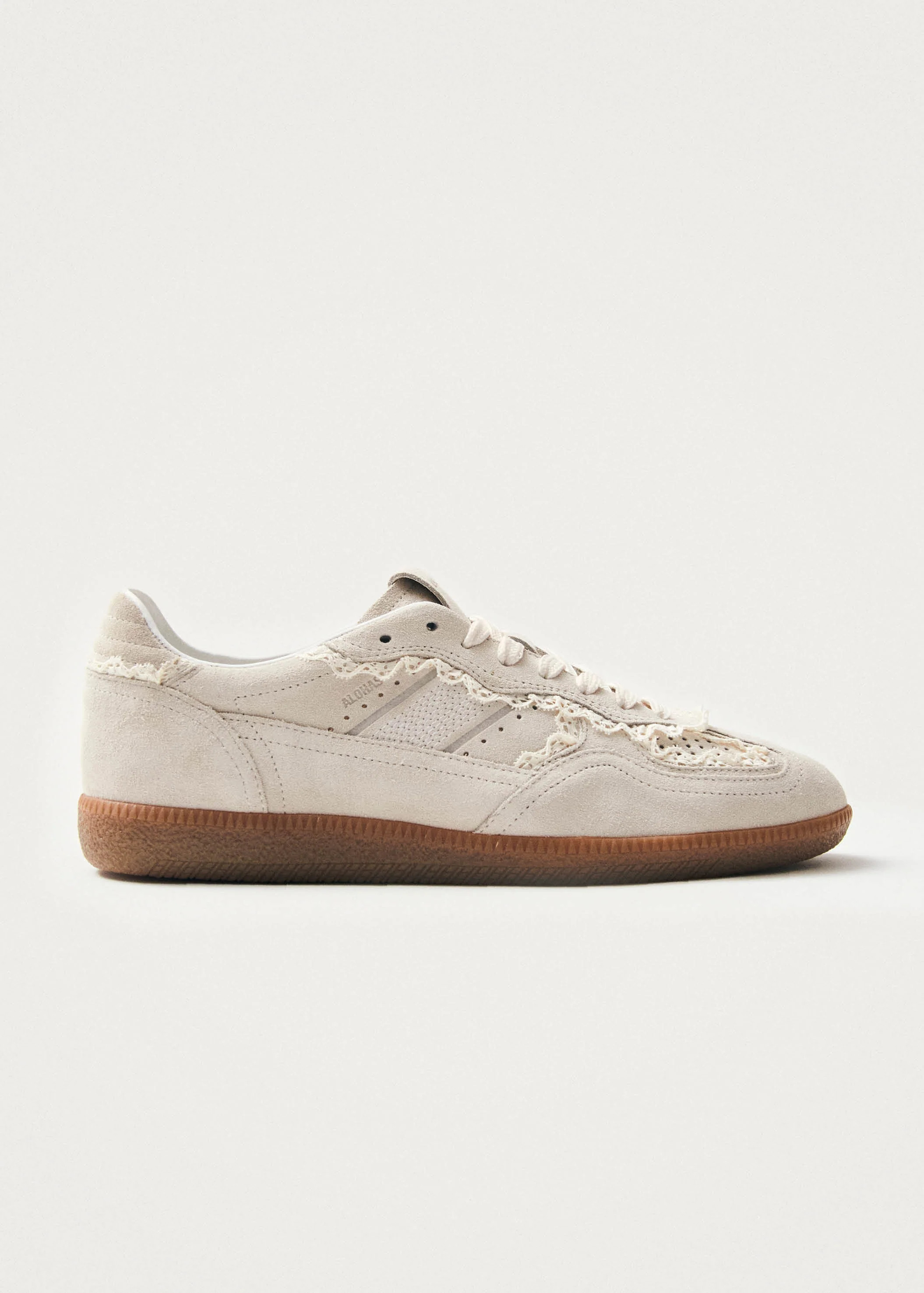 Tb.490 Crochet Cream Leather Sneakers | Alohas US
