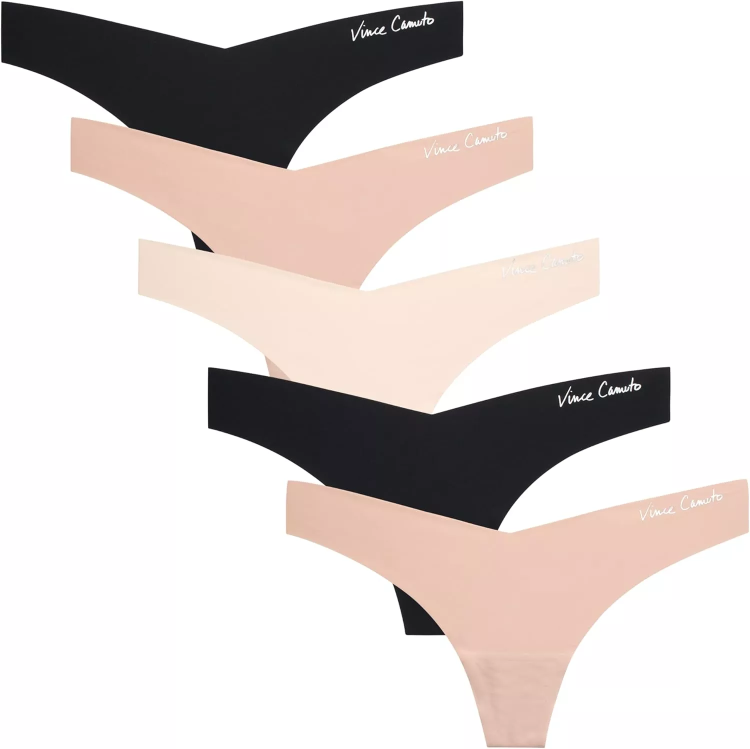 Vince Camuto Women's Underwear - 5 Pack Seamless Thong