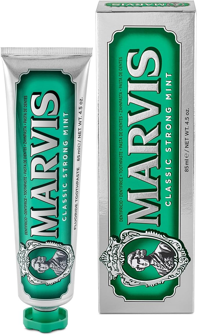 Marvis Classic Strong Mint Toothpaste, 85 ml, Sensational Flavoured Toothpaste for a Long-Lasting... | Amazon (UK)