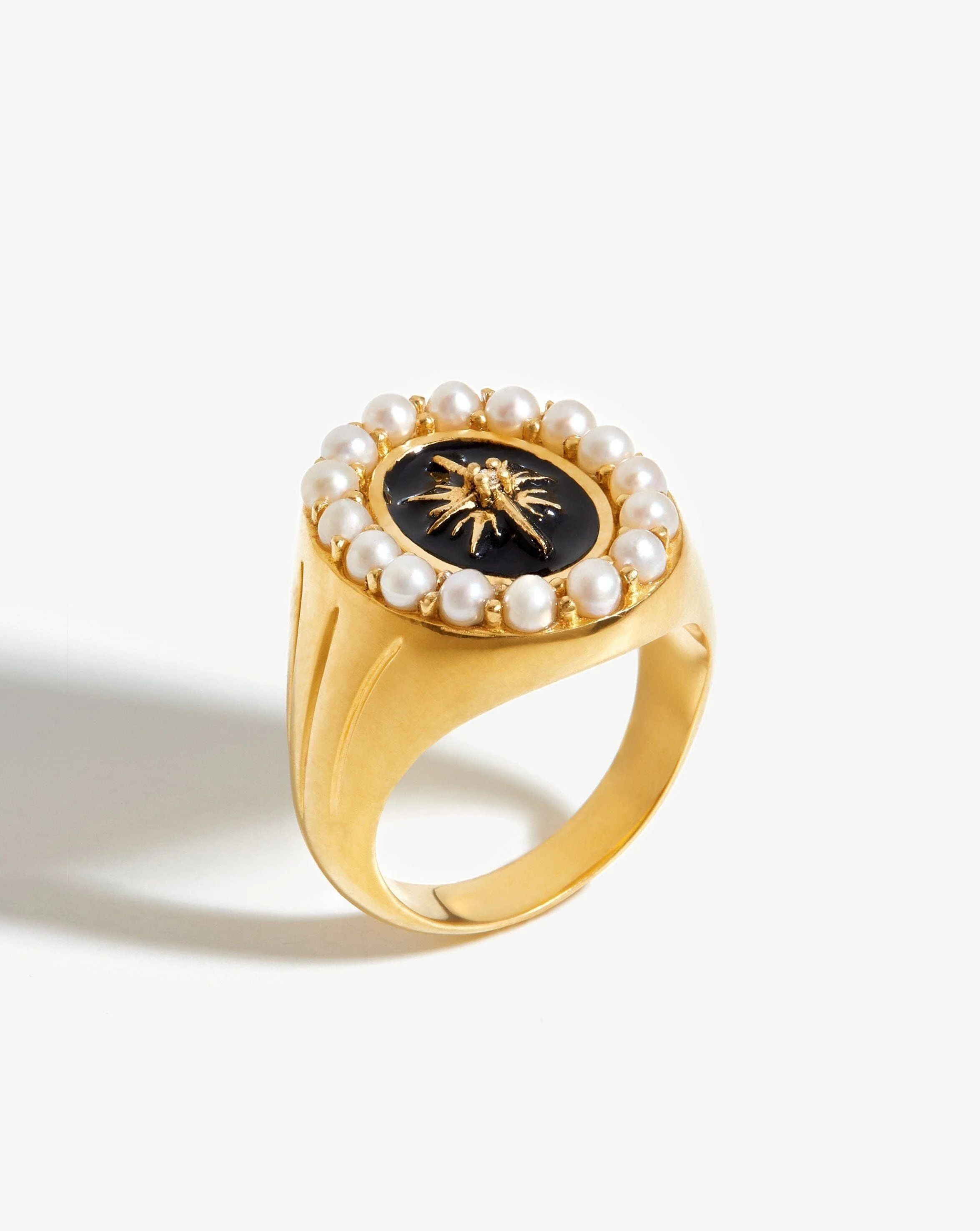 Harris Reed Night Sky Pearl Cocktail Ring | 18ct Gold Plated/Pearl | Missoma