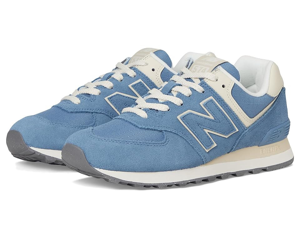 New Balance Classics 574 Women's Shoes New Spruce/Sea Salt : 11.5 B - Medium, Suede/Textile | Zappos