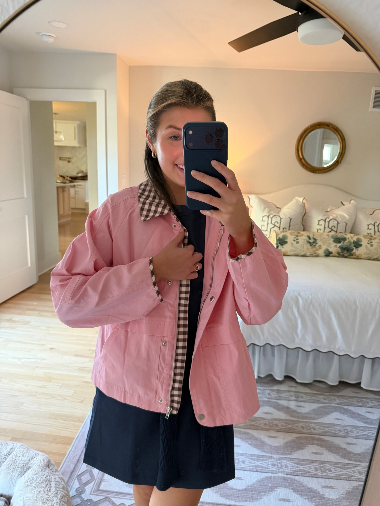 Cutest Amazon jacket I just opened in the mail! Wearing a S, runs roomy!