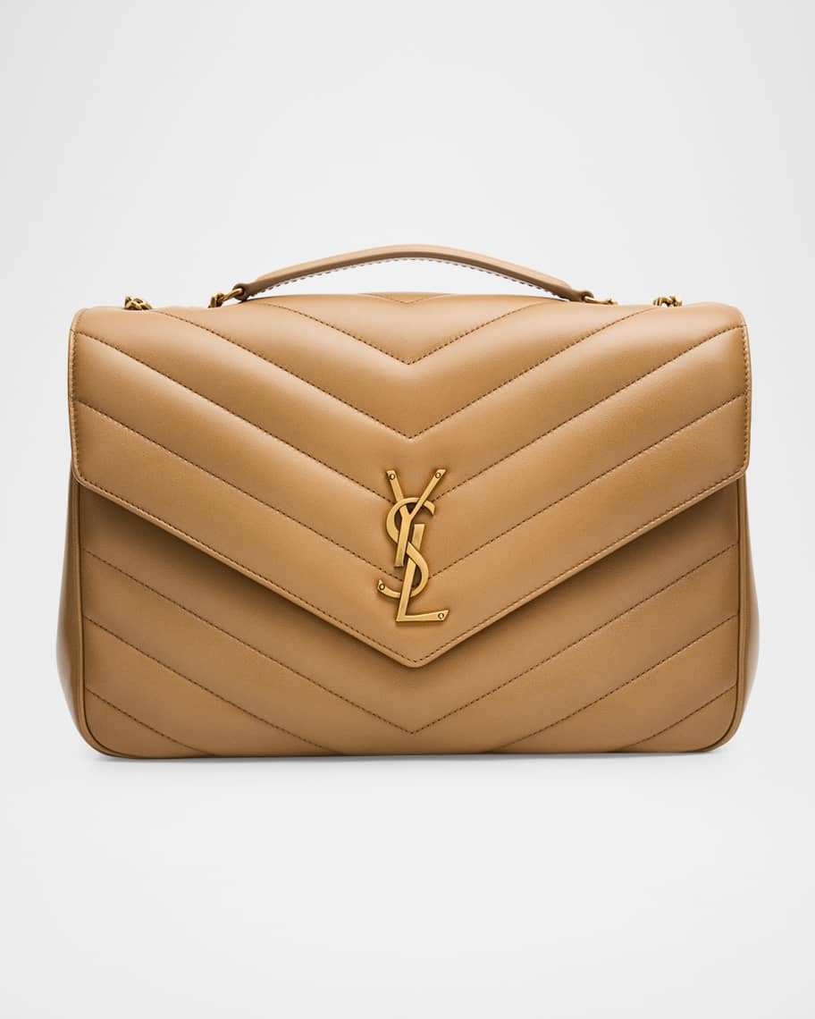Saint Laurent Loulou Large YSL Chain Shoulder Bag in Quilted Leather | Neiman Marcus