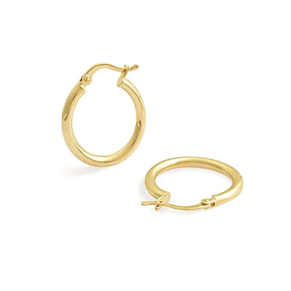 Jewelry Atelier Gold Hoop Earrings Collection - 14K Solid Yellow Gold Filled Earrings Stylish Gol... | Walmart (US)