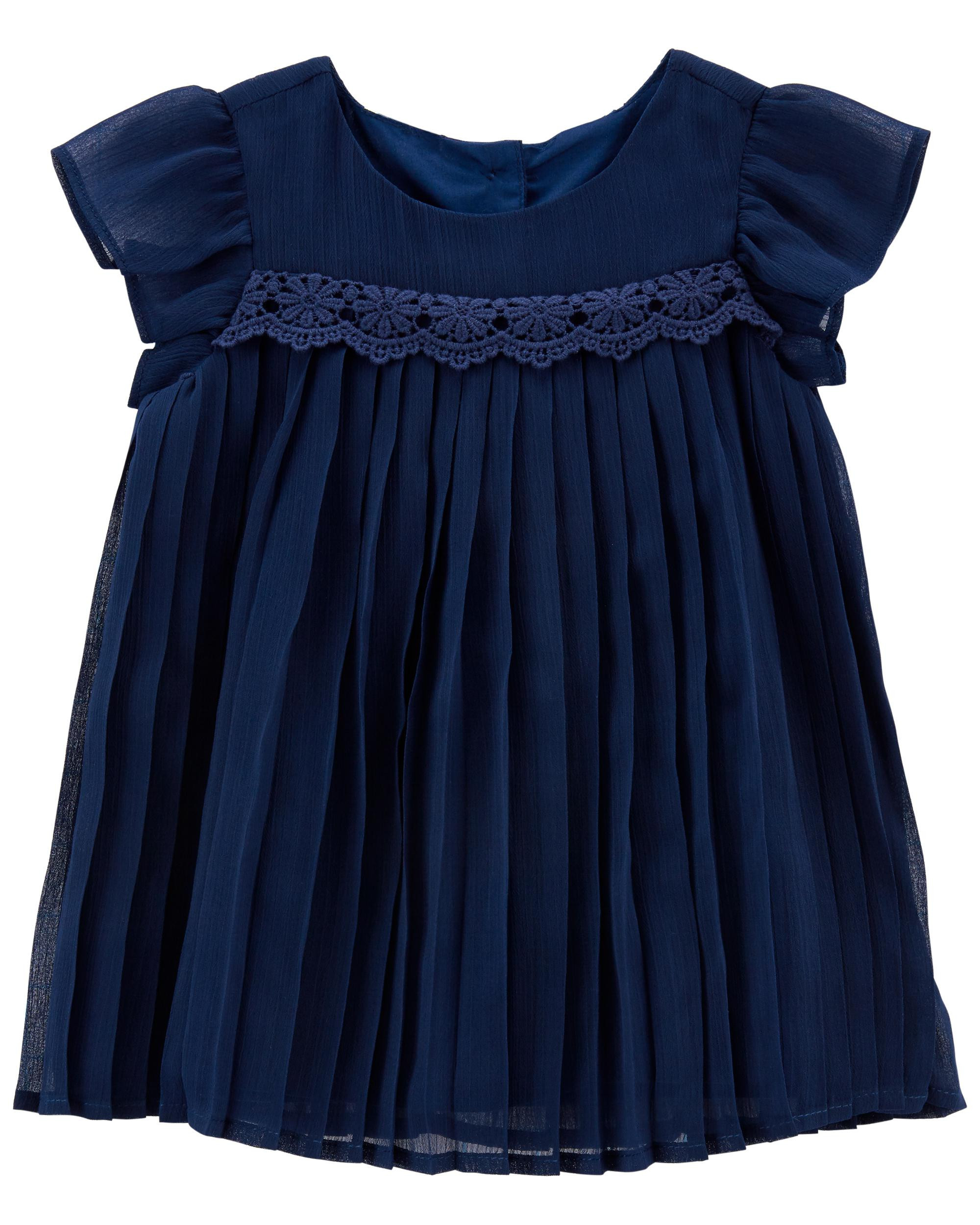 Pleated Chiffon Dress | Carter's