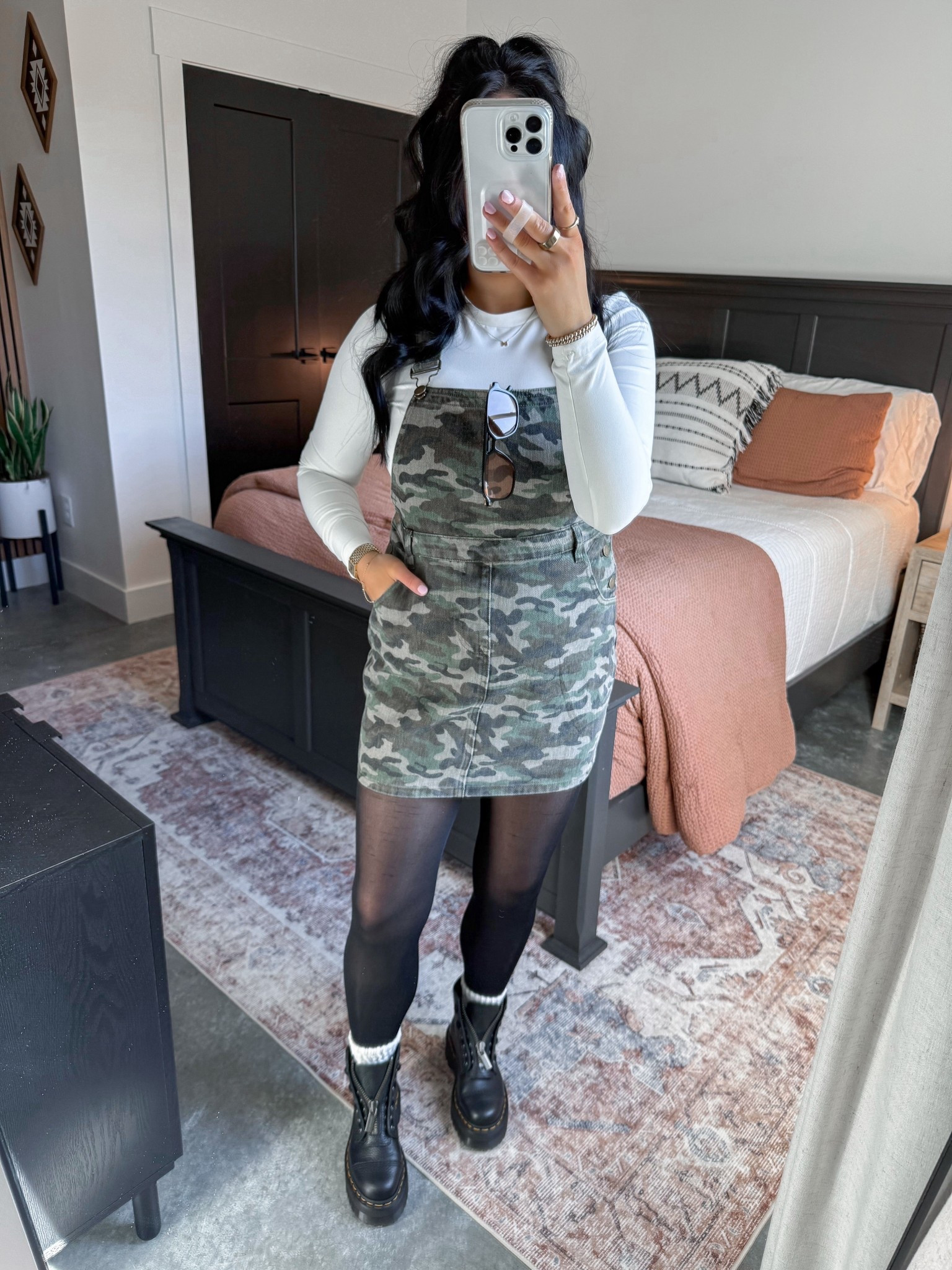 Edgy Bump Friendly Outfit 🖤

Long Sleeve - small
Dress - small
Tights - small

A denim overall dress that's camo print?! Yes please 😍 (it also comes in leopard print, so I think I need that one too!) I layered it over this white long sleeve (such a good closet staple), but you could easily do a white tank once the weather warms up! 👏🏼 Paired it with the best no rip tights that I've ever owned, added some white slouch socks & finished the look with my platform doc martens. 🖤



#LTKBump #LTKootd #LTKPetite