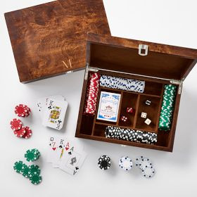 Burlwood Poker Game Set | Mark and Graham