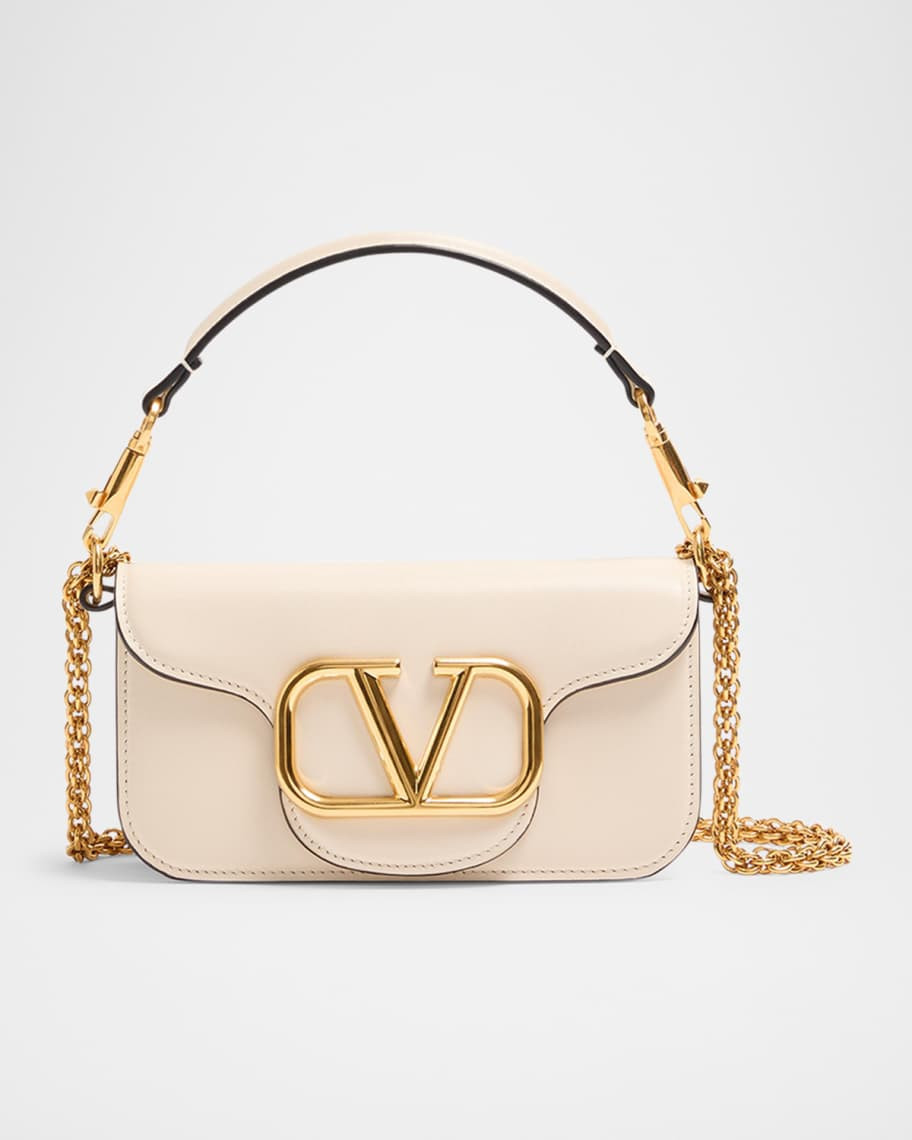 Valentino Garavani Loco Small VLOGO Calfskin Shoulder Bag | Neiman Marcus