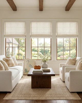 Jessa Custom Roman Shades | Three Girls Curtains
