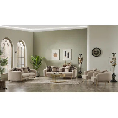 Dezyah 4 - Piece Living Room Set | Wayfair North America