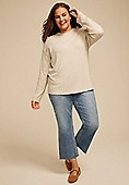 Plus Size 24/7 Ottoman Rib Long Sleeve Tee | Maurices