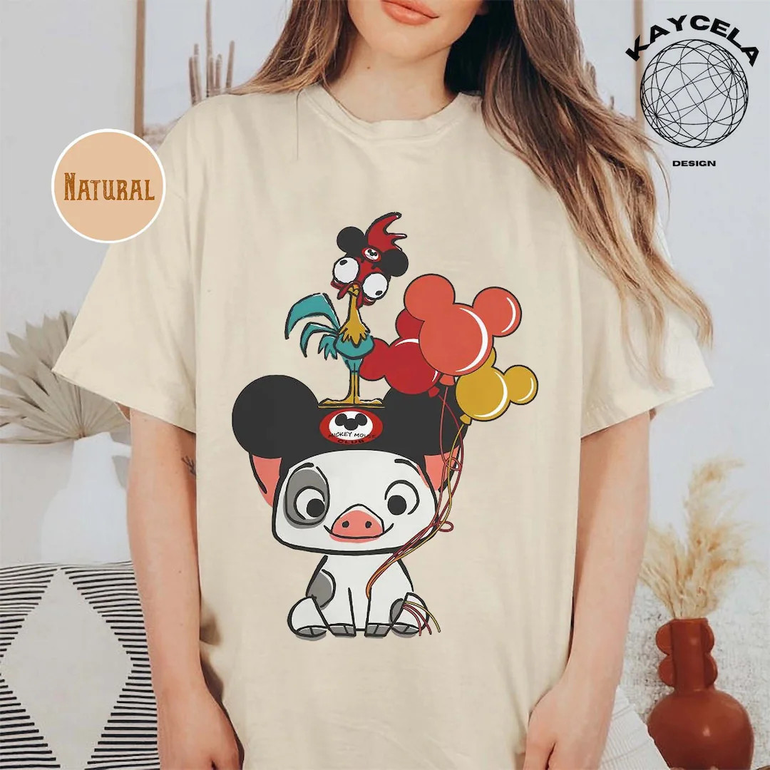 Hei Hei and Pua Shirt, Disney Shirt, Disneyland Shirt, Disney World Shirt, Disney Matching Family... | Etsy (US)