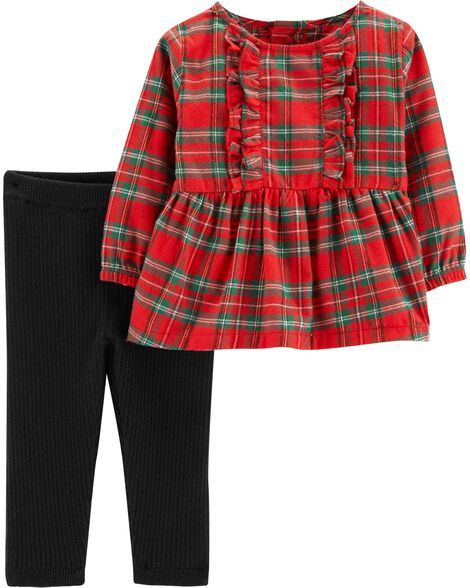 2-Piece Plaid Top & Pant Set | Carter's