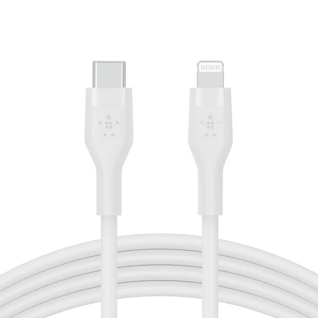 Belkin BoostCharge Flex Silicone USB-C to Lightning Cable (1M/3.3FT), MFi-Certified Charging Cabl... | Walmart (US)