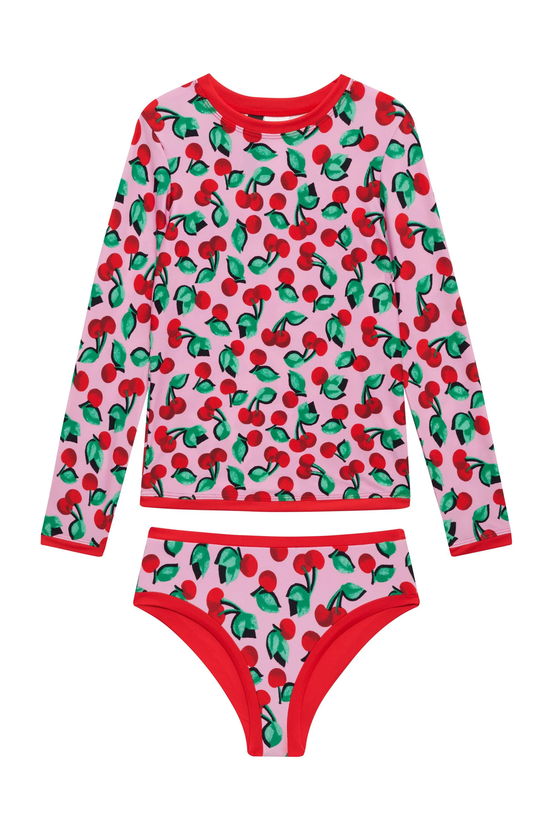 Little Maya & Janie Set Mon Cheri | Girls Cherry Swimsuit | Beach Riot | Beach Riot