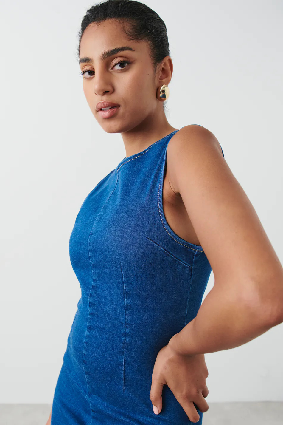 Column denim dress - Gina Tricot | Gina Tricot SE