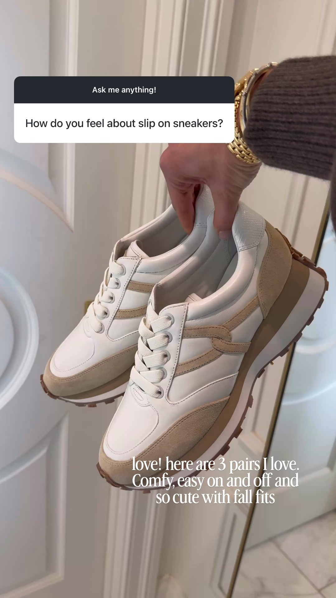 Trending for fall. Slip on sneakers