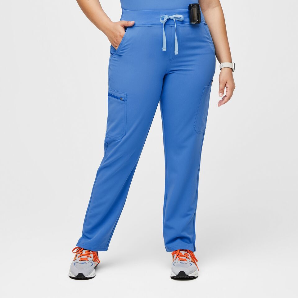 Women’s High Waisted Yola™ Skinny Scrub Pants - Capri Blue · FIGS | FIGS