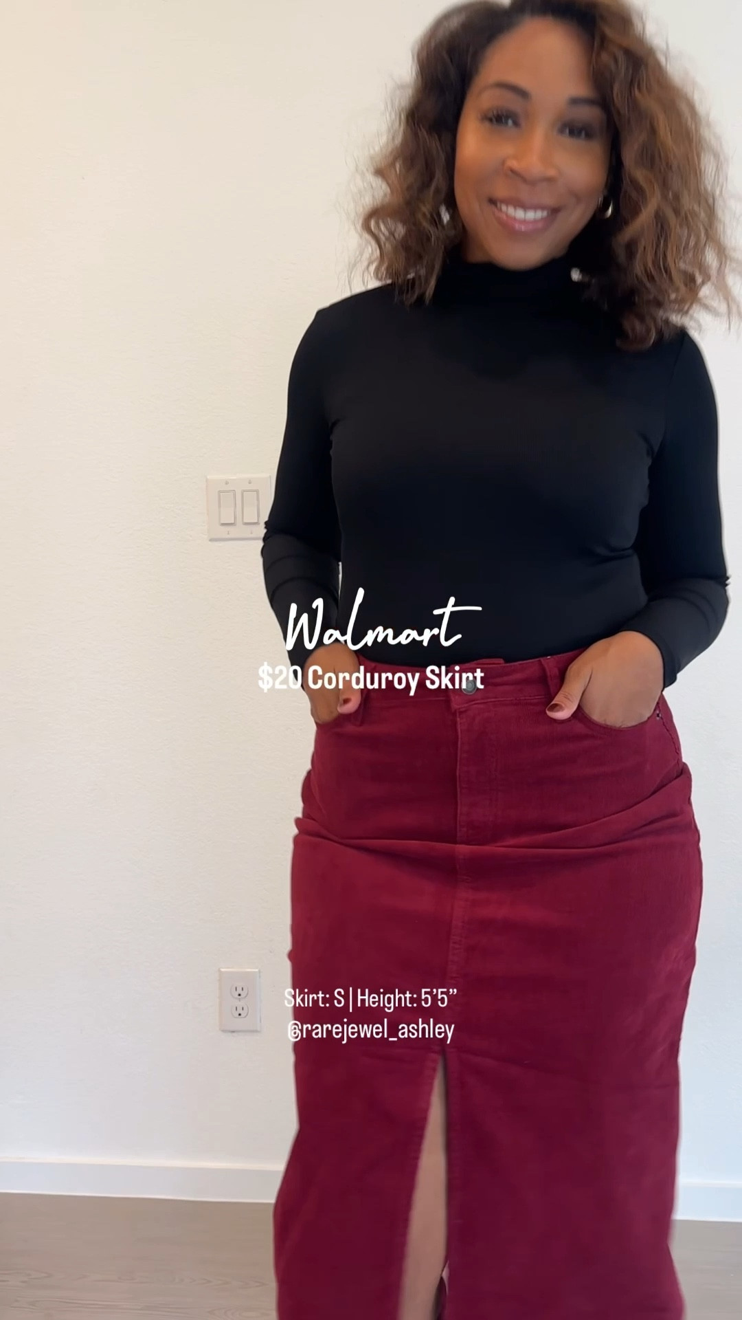 #WalmartPartner This corduroy skirt from Walmart is a fall and winter staple. It has good stretch, so I suggest sizing down. 

I’m wearing a size 6, but probably could’ve gotten a size 4. 

#fallstyle #falloutfit #fall #outfitinspiration #myootd #lotd #ootd #skirts #midiskirts #thanksgiving #thanksgivingoutfit #holidaystyle #familyphotos #christmas #corduroy #burgundy #LTKStyleTip #giftsforher #giftingideas #gifting #trending

#LTKFindsUnder50 #LTKGiftGuide #LTKHoliday