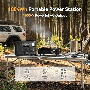 PECRON F1000LFP Portable Power Station, 1500W, 1004Wh LiFePO4 Battery Solar Generator, UPS, Fast ... | Amazon (US)