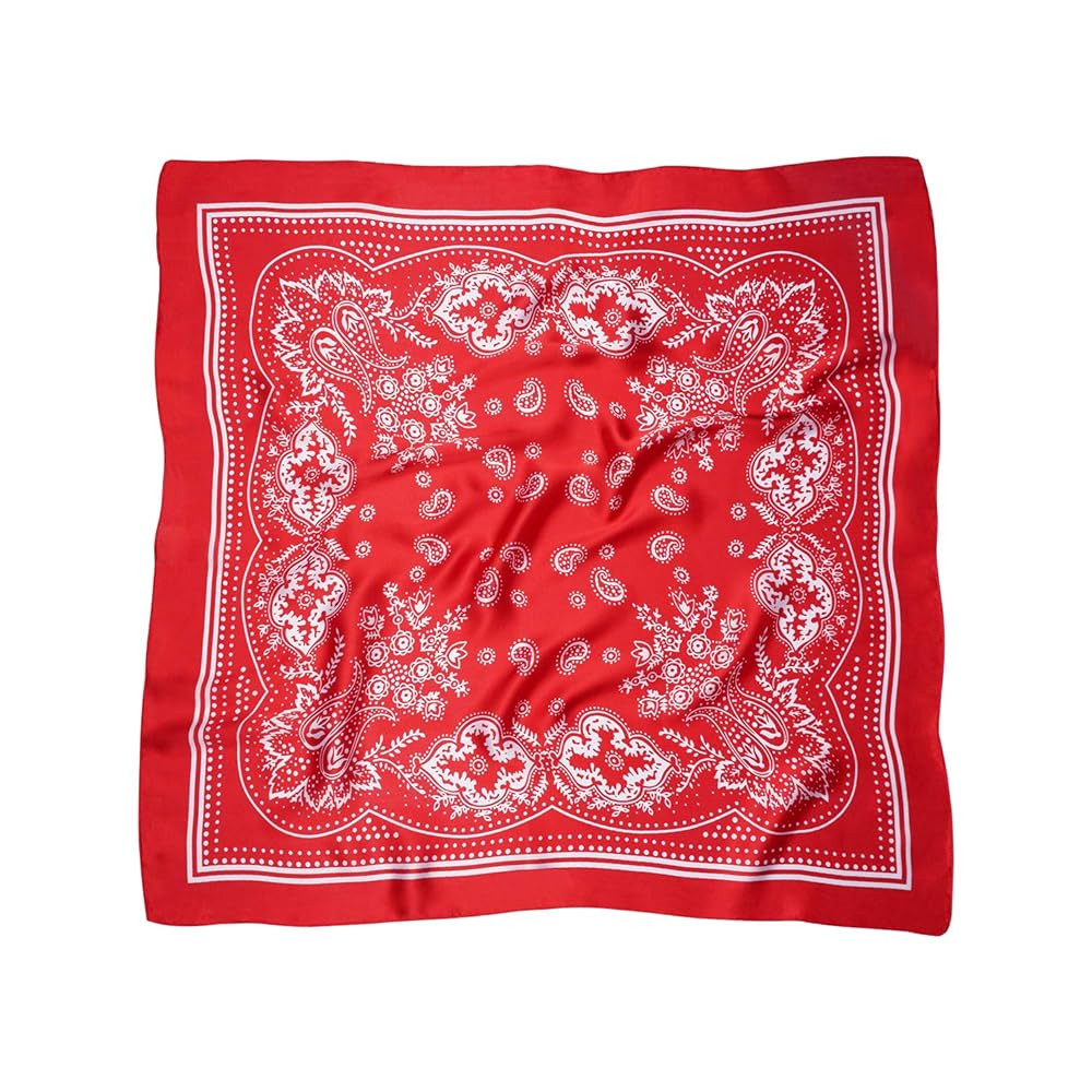 VANLINKER 27.5 Inches Silk Head Scarf for Women Men Vintage Bandanas Satin Hair Scarf Silk Wrap N... | Amazon (US)