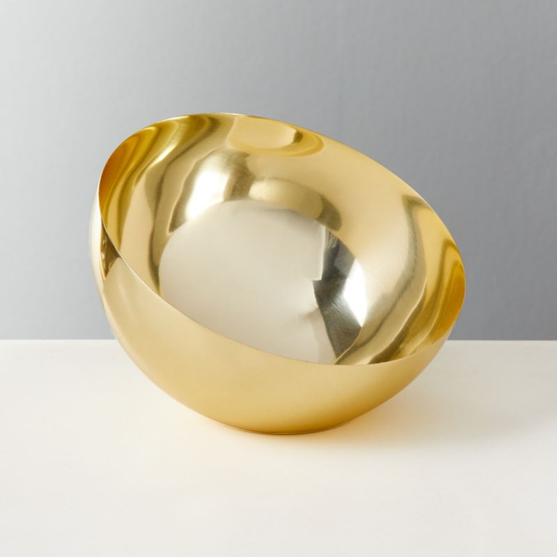 Hera Large Gold Champagne Bowl + Reviews | CB2 | CB2
