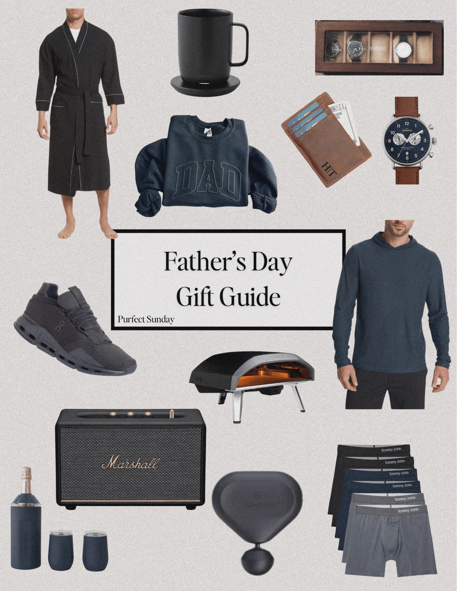 Father’s Day gift guide. 
Marshall speaker, Bluetooth speaker, yeti, men’s bathrobe, pizza oven, lululemon, men’s workout apparel, men’s watch, men’s wallet, coffee mug, theragun, massage gun 

#LTKGiftGuide #LTKFindsUnder100 #LTKMens