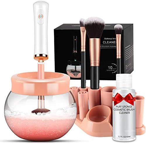 DOTSOG Makeup Brush Cleaner,Electric Makeup Brush Cleaner Machine with 8 Rubber Collars,Deep Cosm... | Amazon (US)