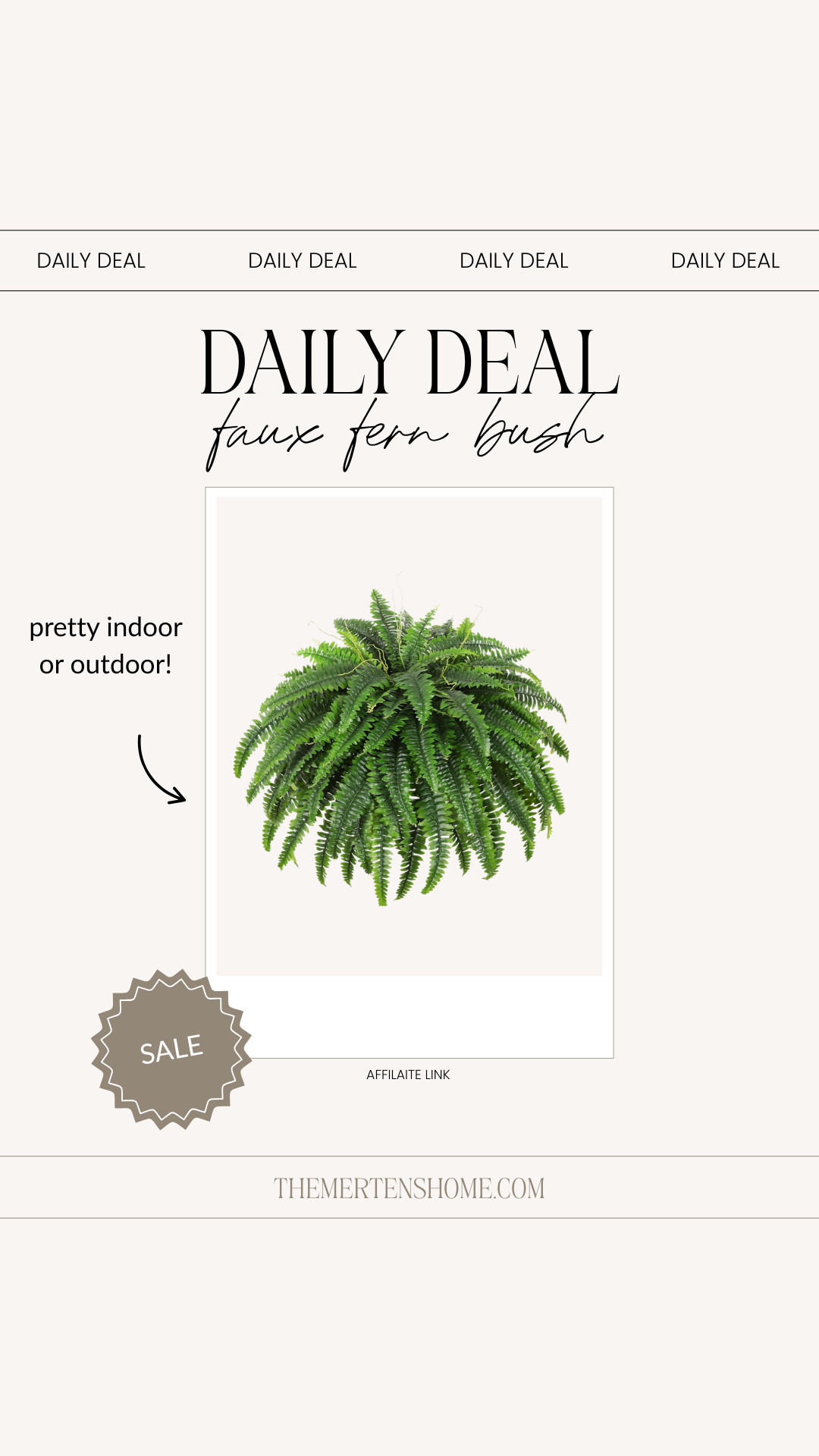 I’m so excited this fern is on sale right now because it’s one of my favorite outdoor pieces and instantly makes any space feel full, fresh, and welcoming. 

 #LTKHome