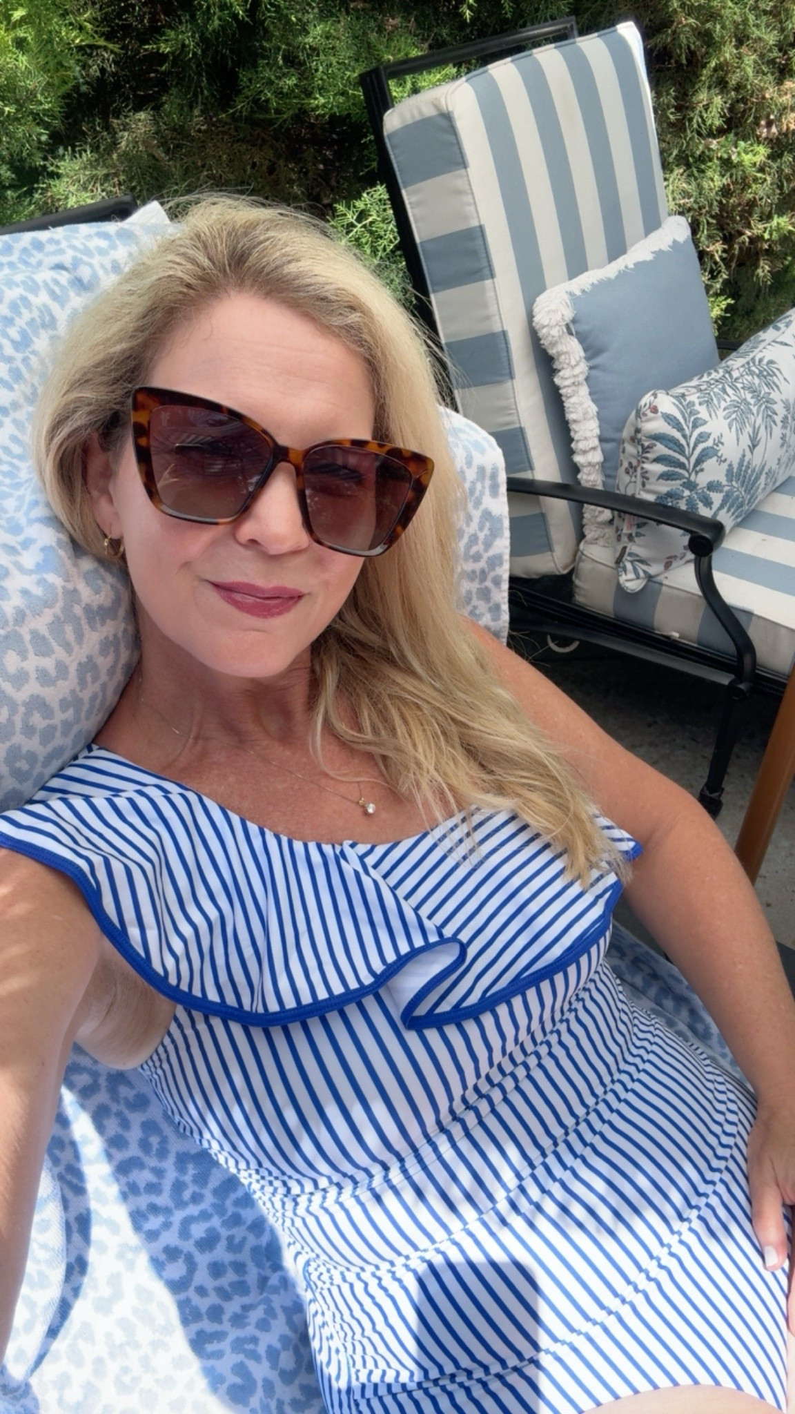 I think I like blue, ha!! But, I’m definitely obsessed with this new swimsuit. It’s well made, flattering, has tummy control, and would even be a perfect bathing suit for the Fourth of July. Also sharing these fabulous and plush pool towels, chaise lounge chairs, Sunbrella cushions, and outdoor pillows.

#LTKOver40 #LTKHome #LTKSeasonal
