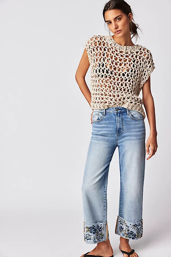 Driftwood Charlee Cuffed Jeans | Free People (Global - UK&FR Excluded)
