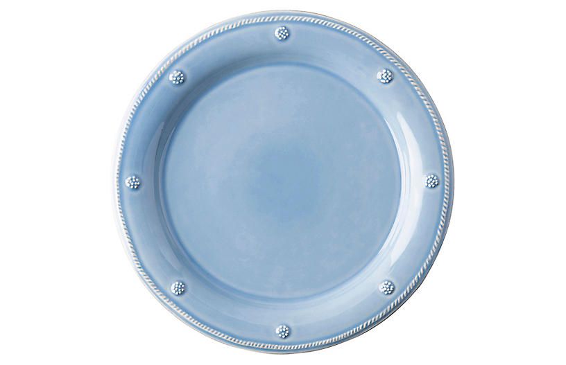 Berry & Thread Dinner Plate, Chambray | One Kings Lane