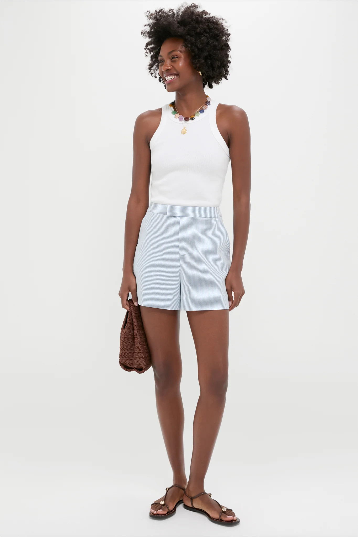 Light Blue Seersucker Ruth Short | Tuckernuck (US)