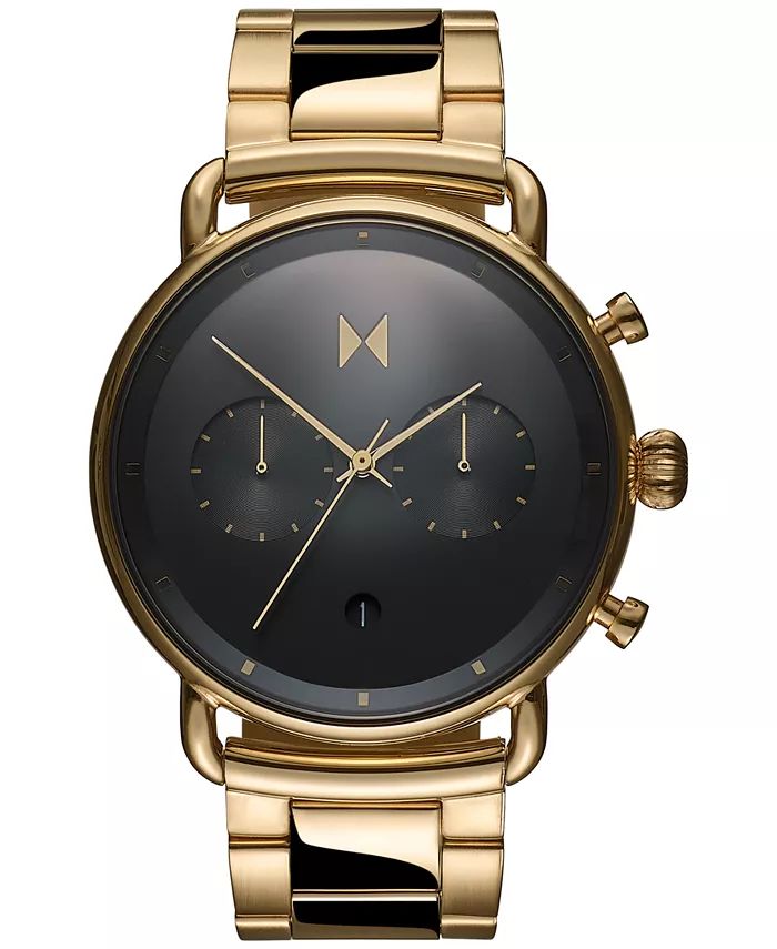 Men's Blacktop Gold-Tone Bracelet Watch, 47mm | Macys (US)