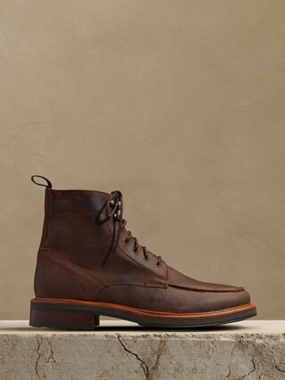 Nico Leather Lace-Up Boot | Banana Republic (CA)