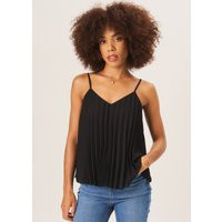 Black Strappy Pleated Cami Top | Debenhams UK