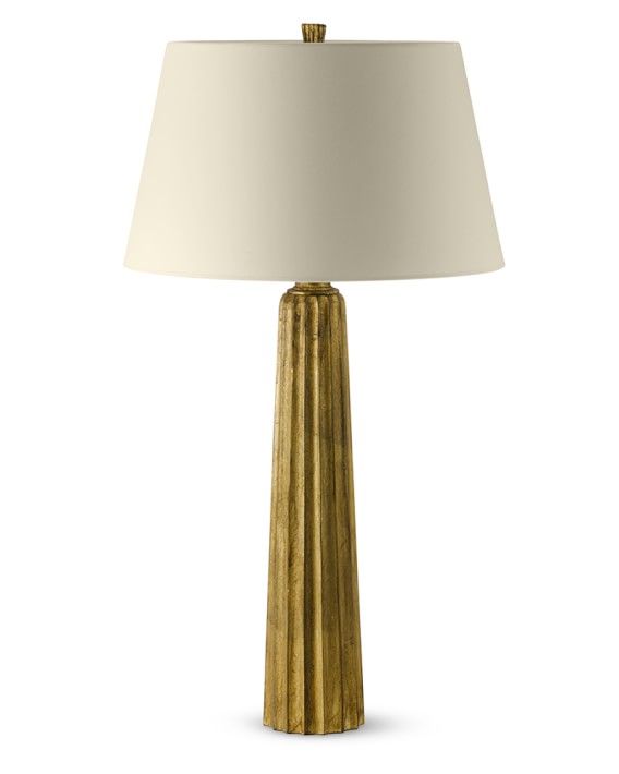 Fluted Table Lamp, Gilded Iron | Williams-Sonoma