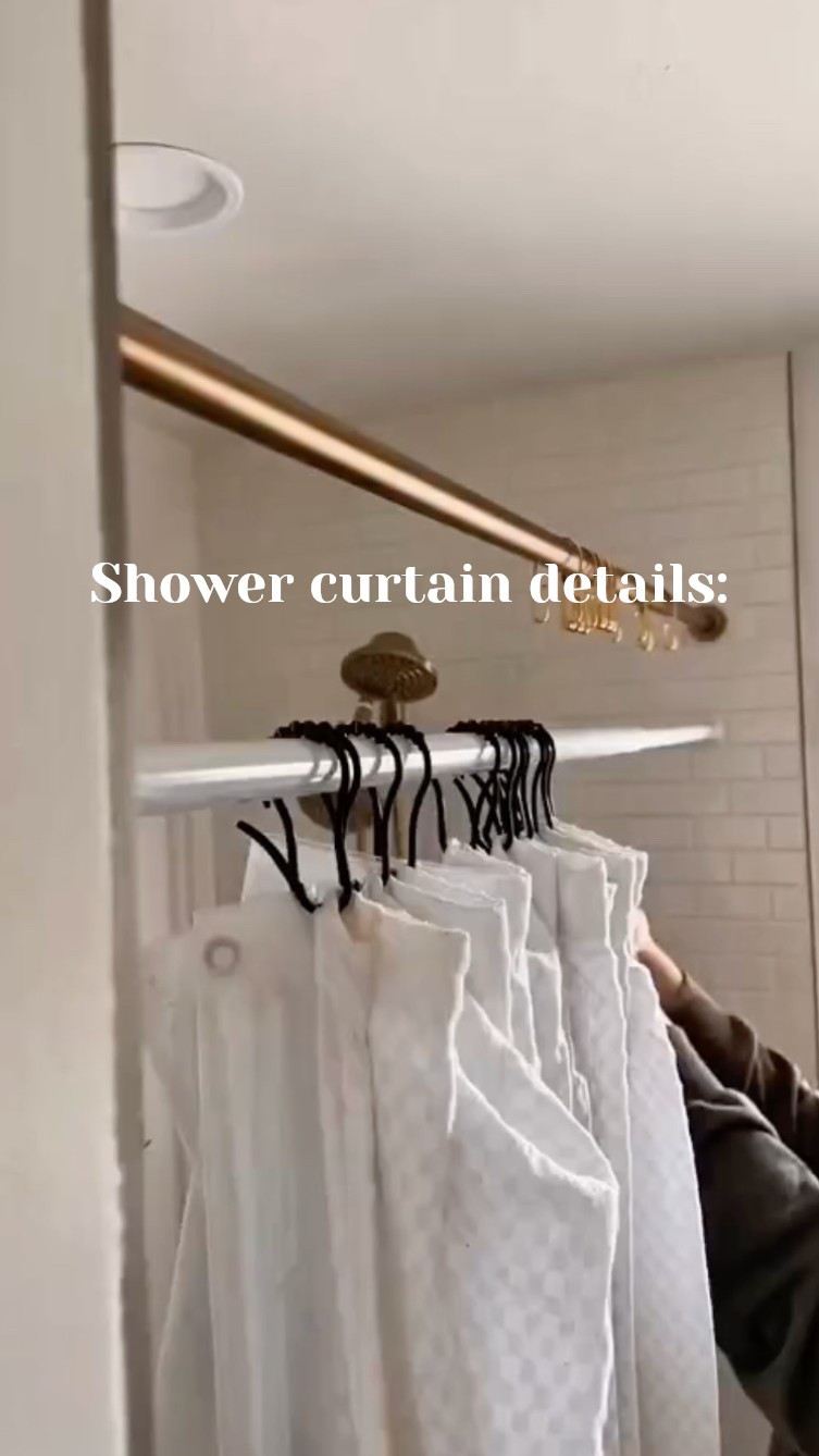 Shower curtain details 

#LTKdayinmylife #LTKmomlife #LTKHome