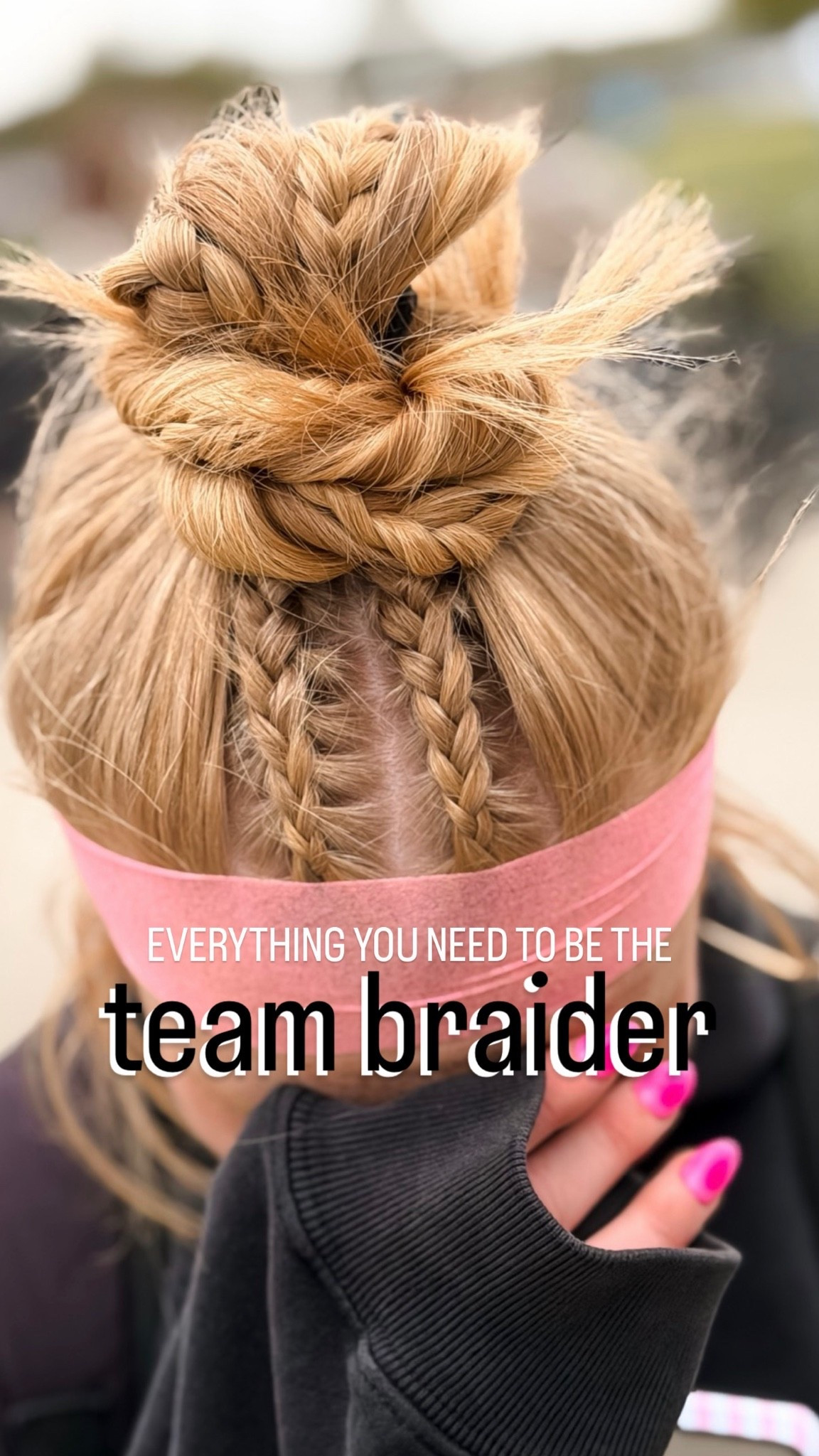 One thing about me… if there’s a tournament, I’m somehow ending up as the unofficial soccer team braider ⚽️🎀😭

At this point I travel with enough elastics, gel, and bobby pins to open a small salon on the sidelines.

Sports moms know:
the braids are part of the pregame ritual now 💅

#sportsmom #soccermom #soccerhair #gamedayhair #soccerhairstyles 
Soccer mom game day hairstyles and sporty braids for tournament weekends