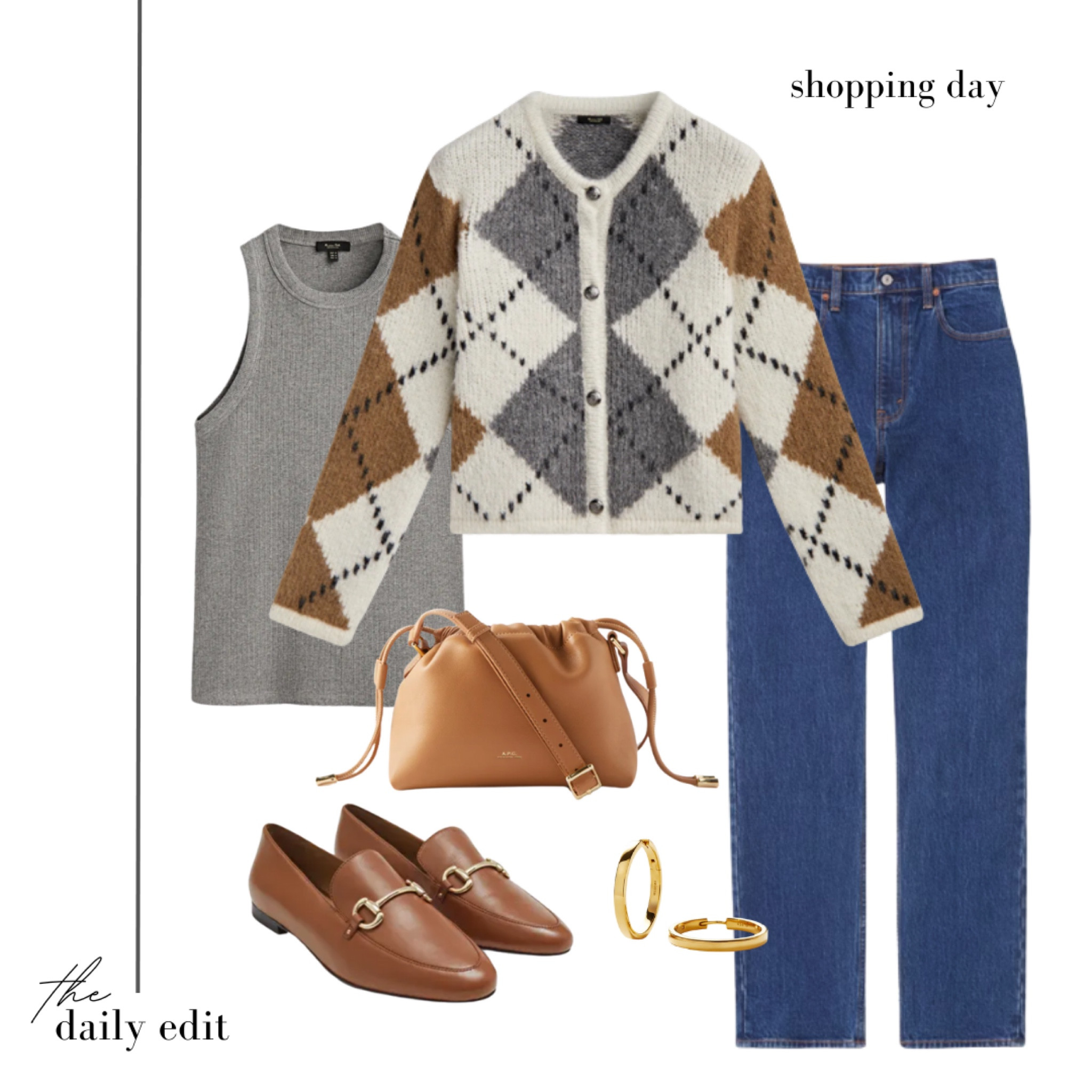 Shopping day outfit featuring this INSANE Massimo Dutti knit 🤩

Autumn outfit inspiration, autumn knitwear, autumn outfits, tan accessories, tank top, Abercrombie denim, dark denim, timeless style, casual smart, what to wear today, styling tips, workwear outfit, quiet luxury

#LTKeurope #LTKstyletip #LTKSeasonal