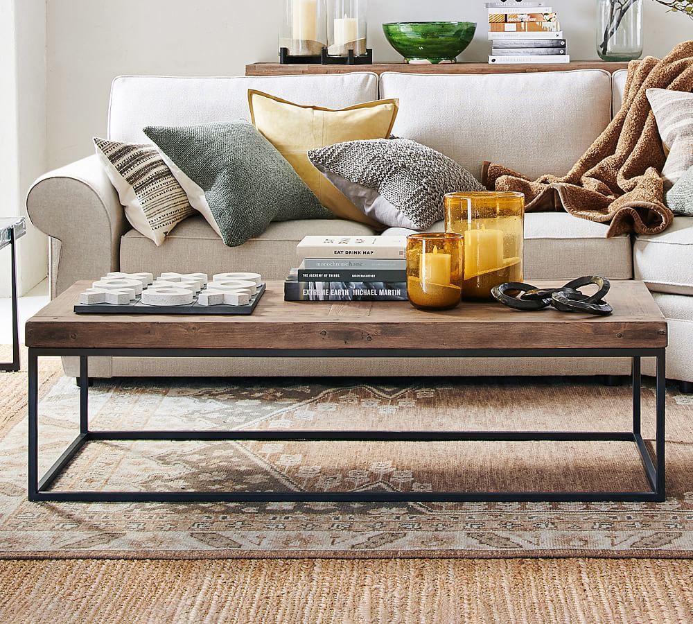 Malcolm 60" Rectangular Coffee Table | Pottery Barn (US)