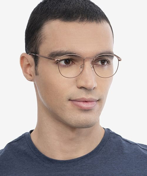 Round Rose Gold Eyeglasses | EyeBuyDirect.com