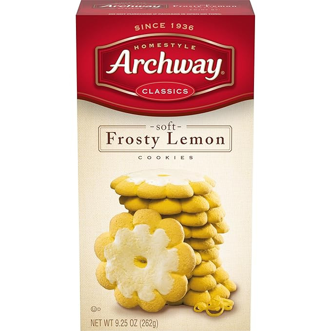 Archway Cookies, Soft Frosty Lemon Cookies, 9.25 Oz | Amazon (US)