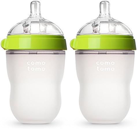 Comotomo Baby Bottle, Green, 8 Ounce (2 Count) | Amazon (US)