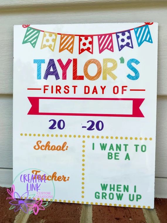 First Day of School Board/ Last Day of School Board/ Back to - Etsy | Etsy (US)