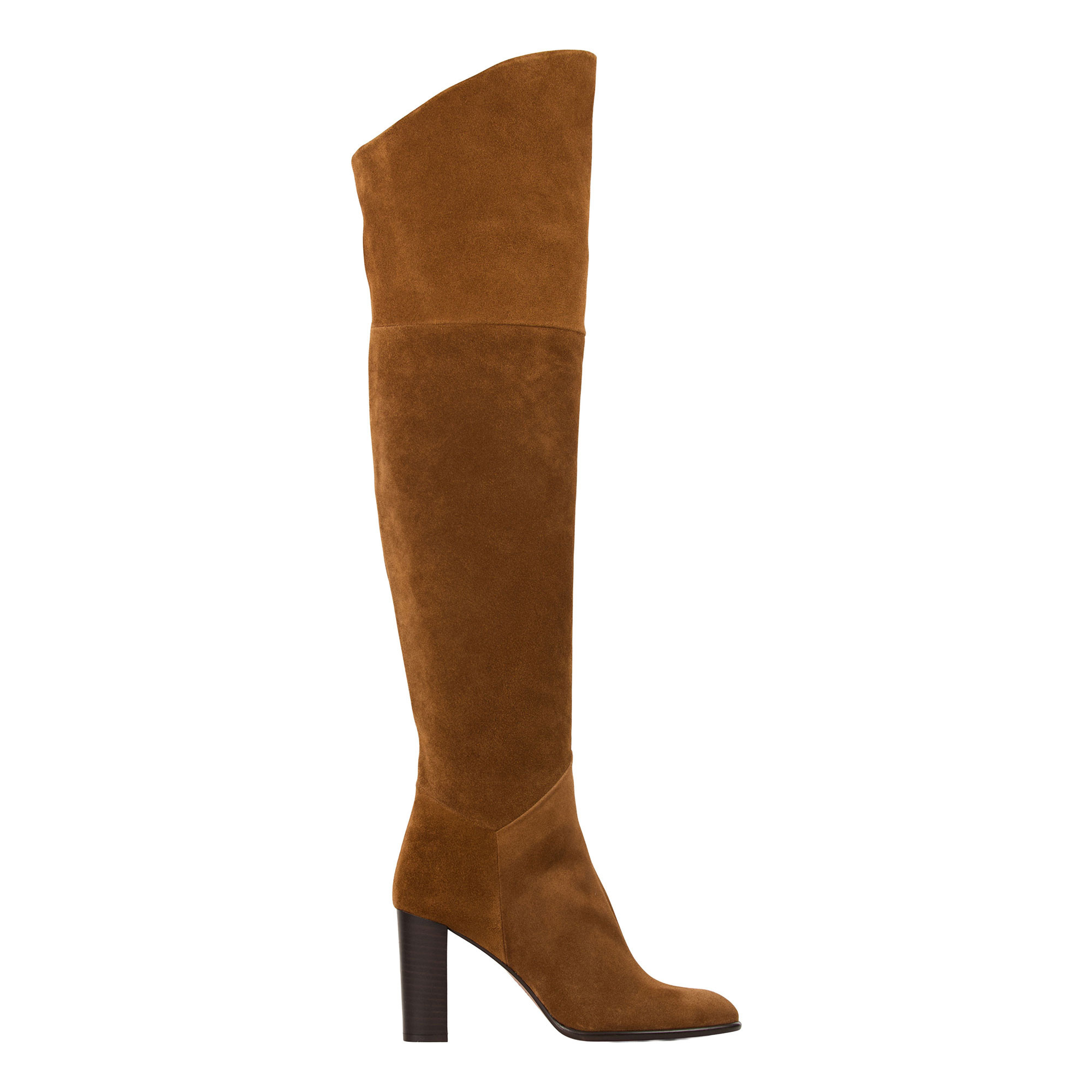 BA&SH Ciry Suede Slouch Boots - BROWN | Brown Thomas (IE)