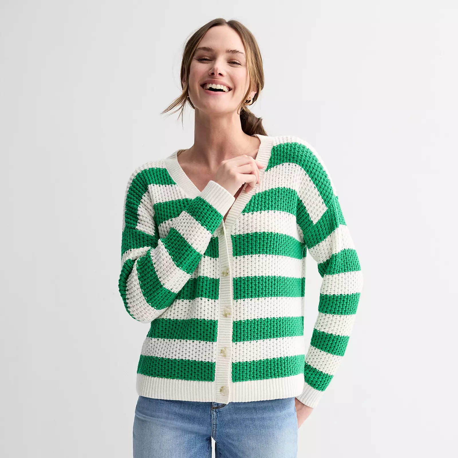 Women's Sonoma Goods For Life® Button-Front Cardigan | Kohl's